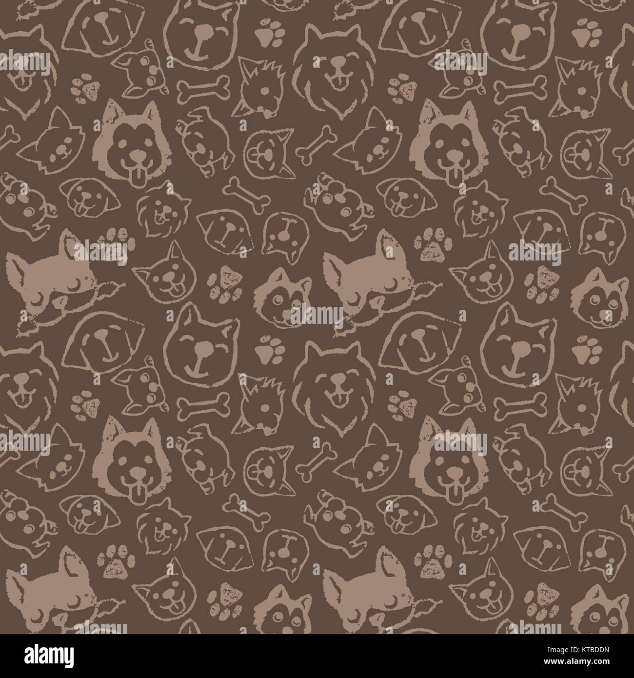 Dog pattern design Stock Photo