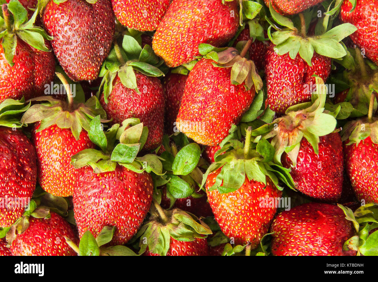 Background of fresh juicy ripe strawberries Stock Photo - Alamy