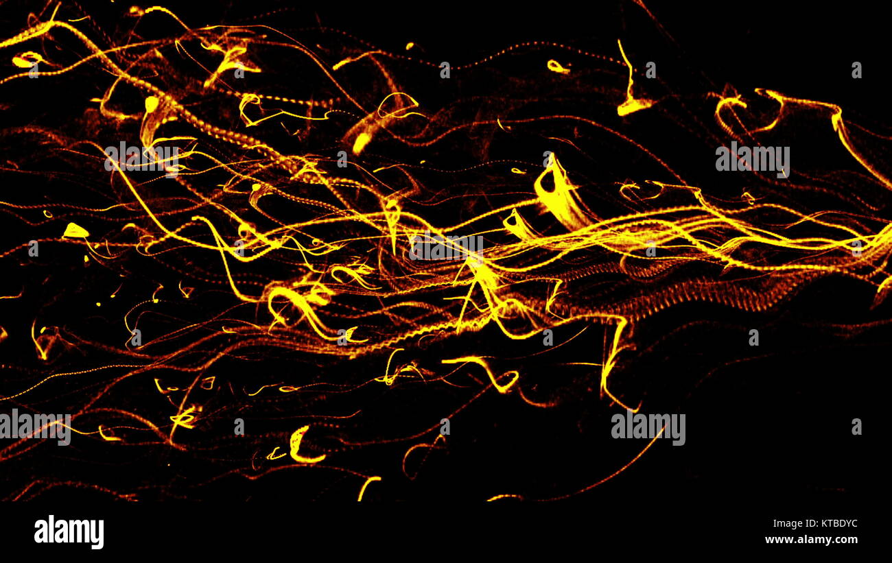 Golden particles. Sand effect Stock Photo