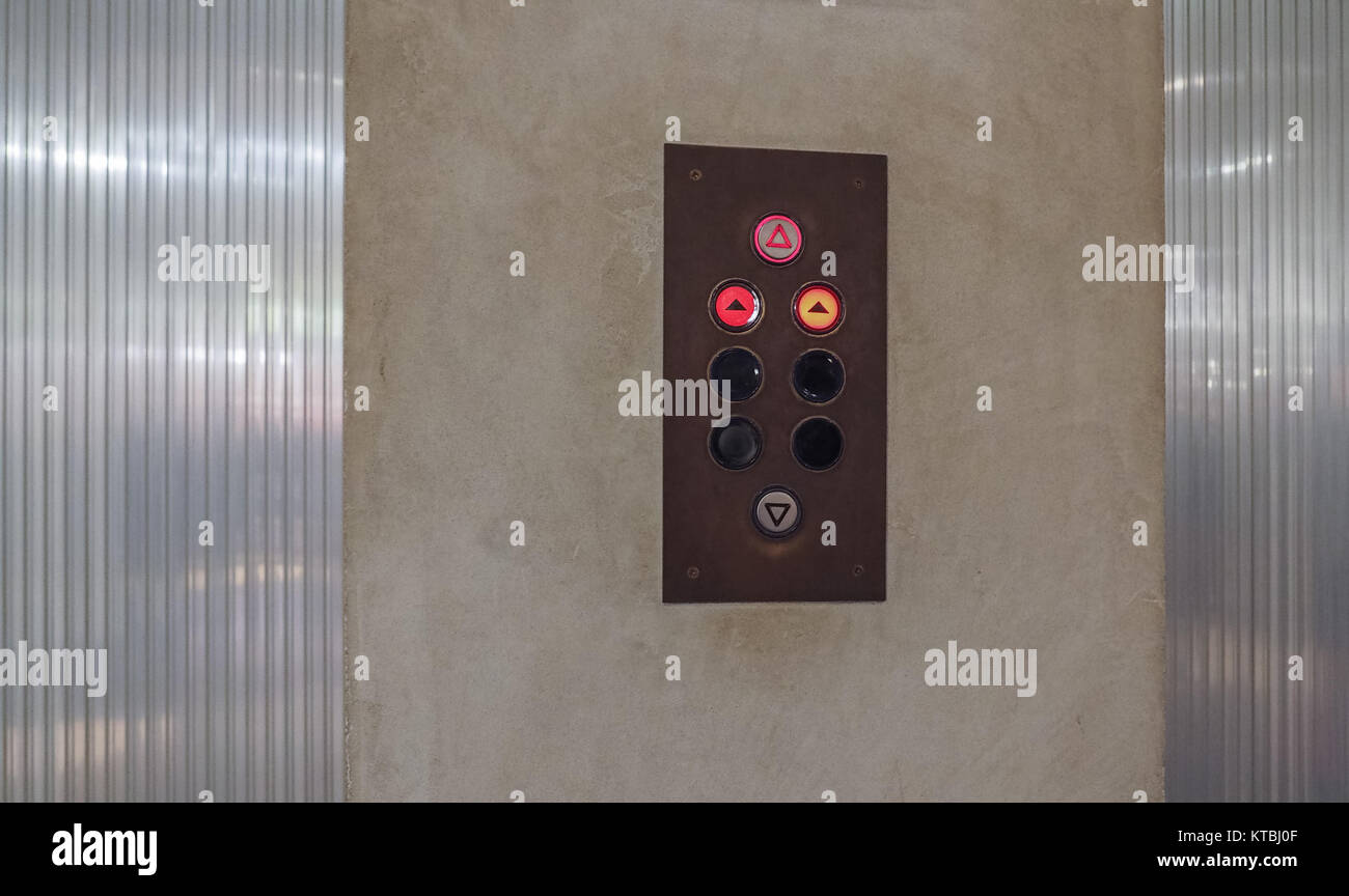 lift elevator keypad Stock Photo Alamy