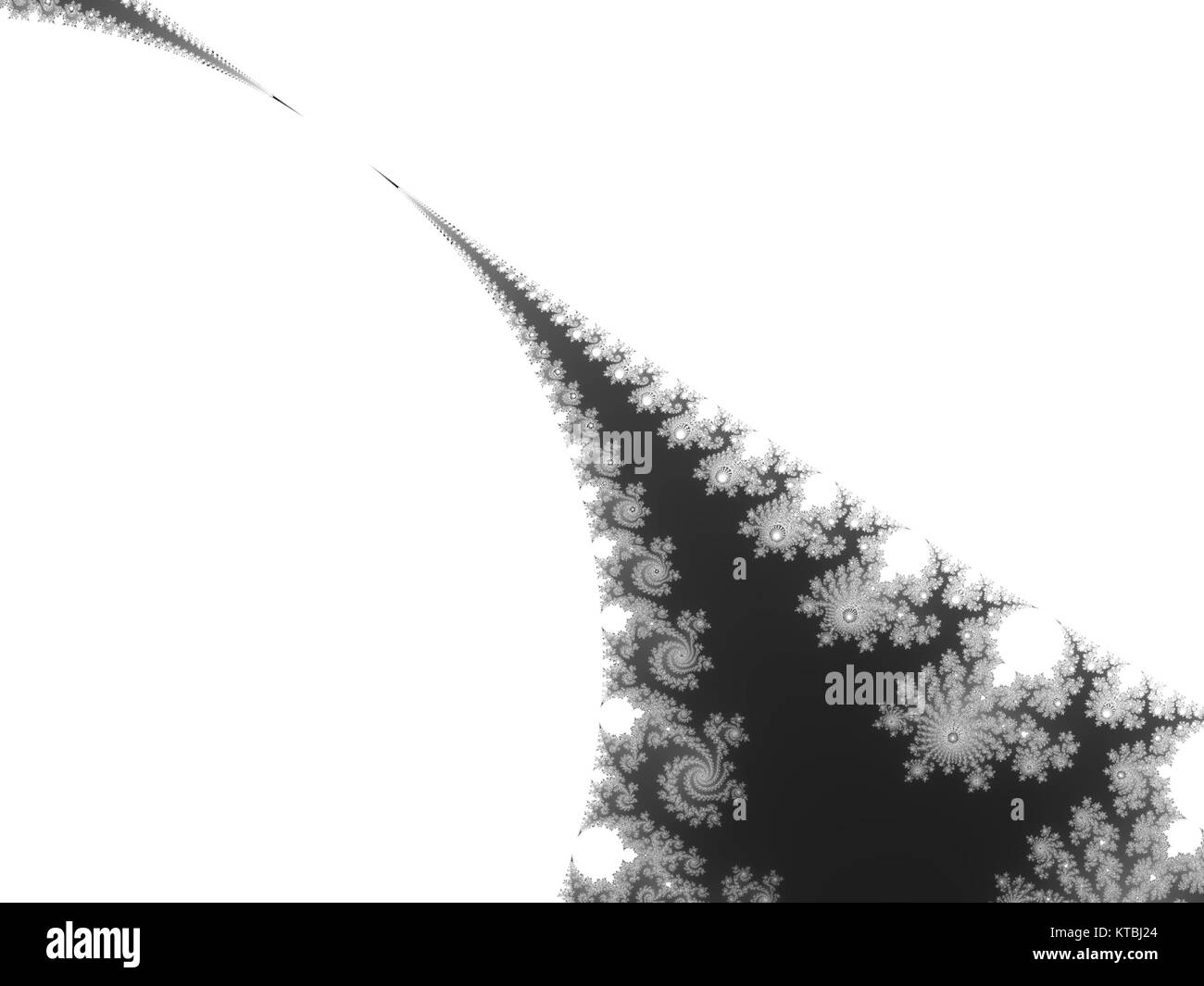 Grayscale fractal background Stock Photo