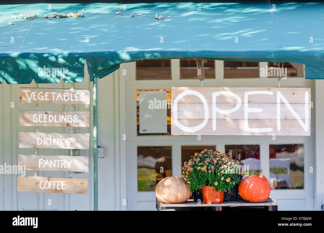 amagansett farm stand, amagansett, ny Stock Photo