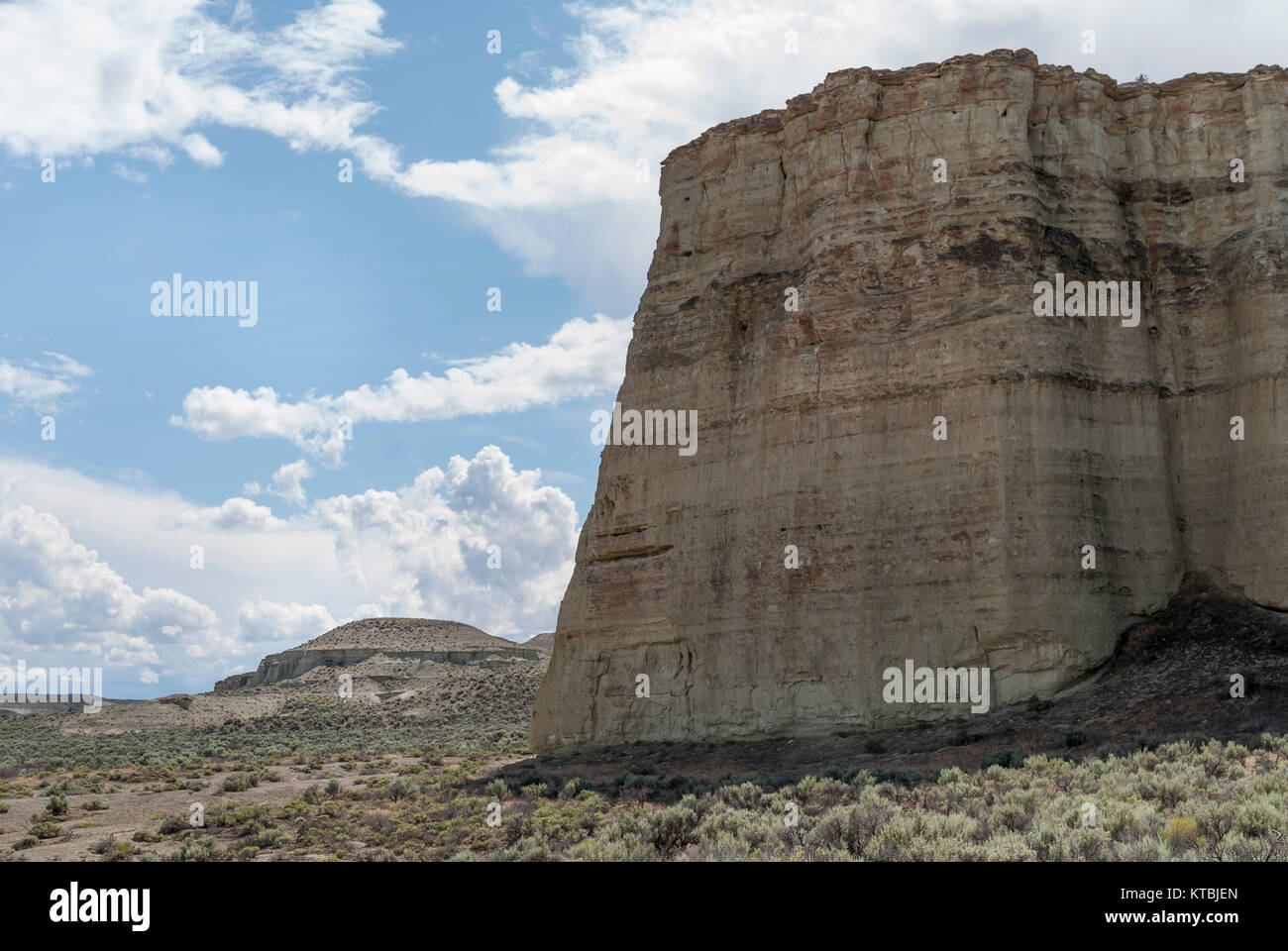 Pillars of Rome sandstone rock formations in the Oregon Outback Stock