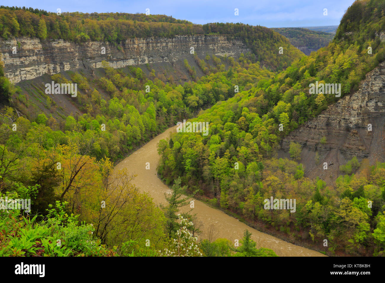 Great Bend Overlook, Letchworth State Park, Castile, New York, USA