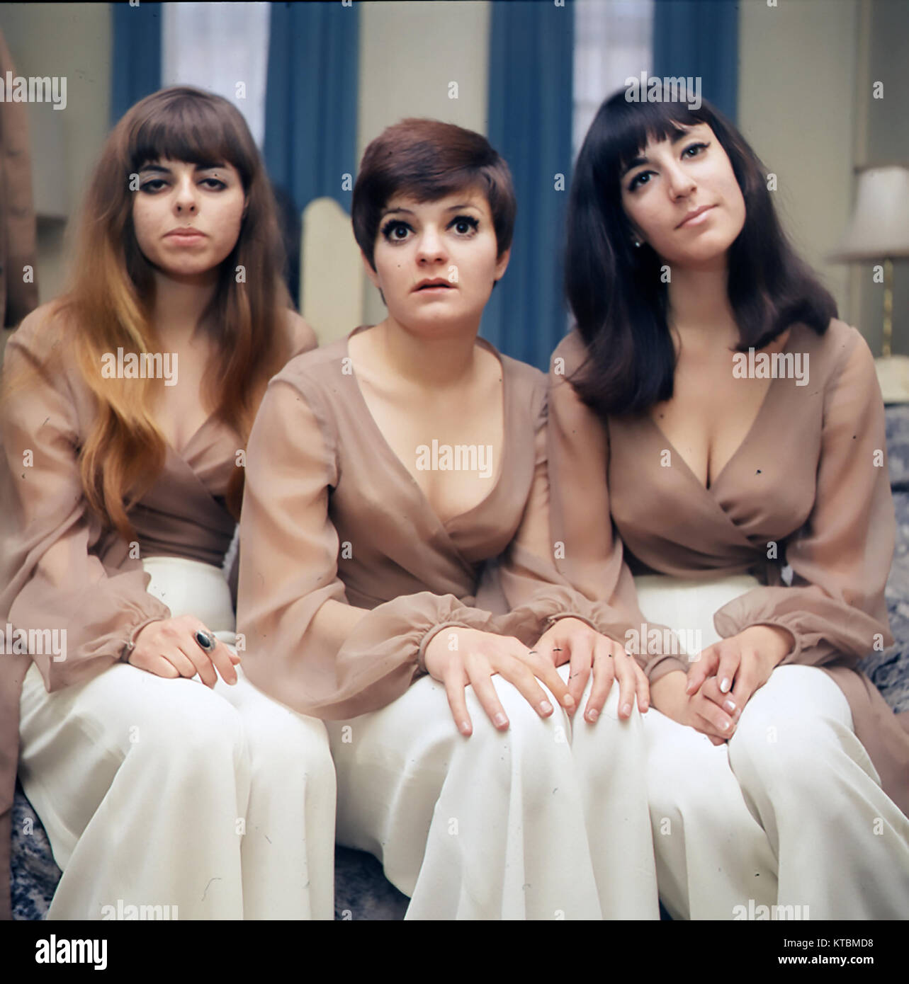 REPARATA AND THE DELRONS US vocal group in July 1968. From left: Nanette Lican, Mary Reparate Aiese, Lorraine Mazzola. Photo: Tony Gale Stock Photo