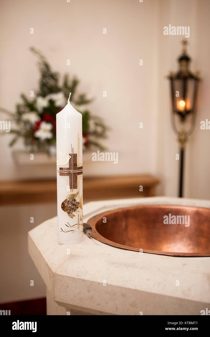Baptismal Candle Stock Photos Baptismal Candle Stock Images Alamy