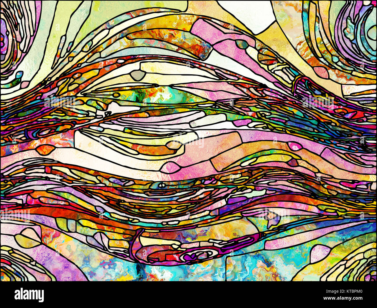 Lights of Leaded Glass Stock Photo Alamy