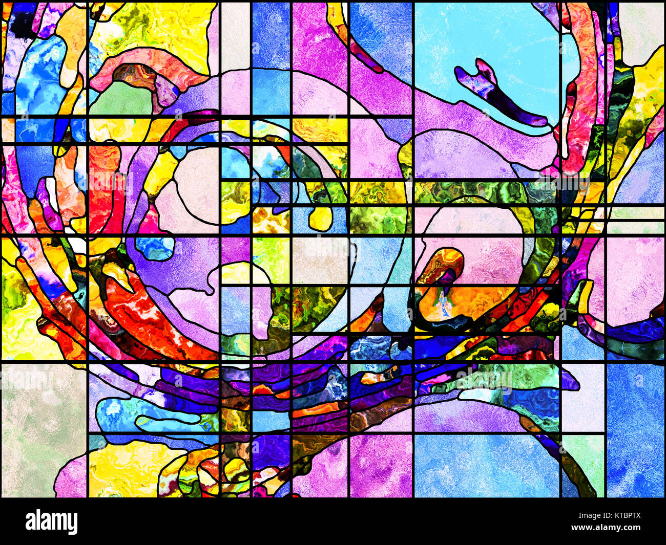 Lights of Leaded Glass Stock Photo Alamy