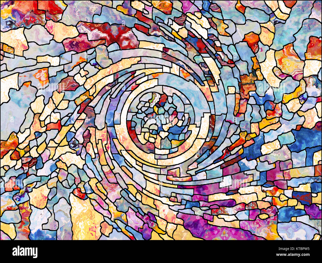 Advance of Leaded Glass Stock Photo Alamy