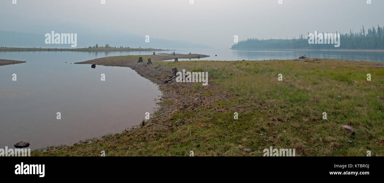 Canyon Creek Campground on the Hungry Horse Reservoir during the 2017