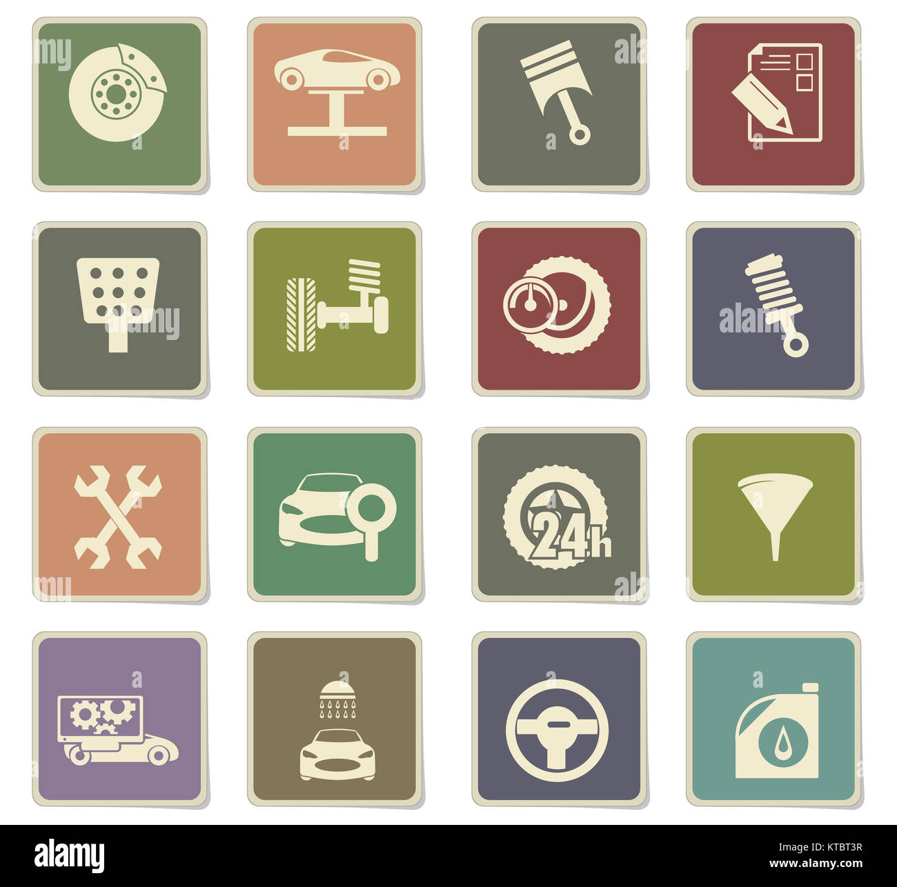 car service icon set Stock Photo Alamy