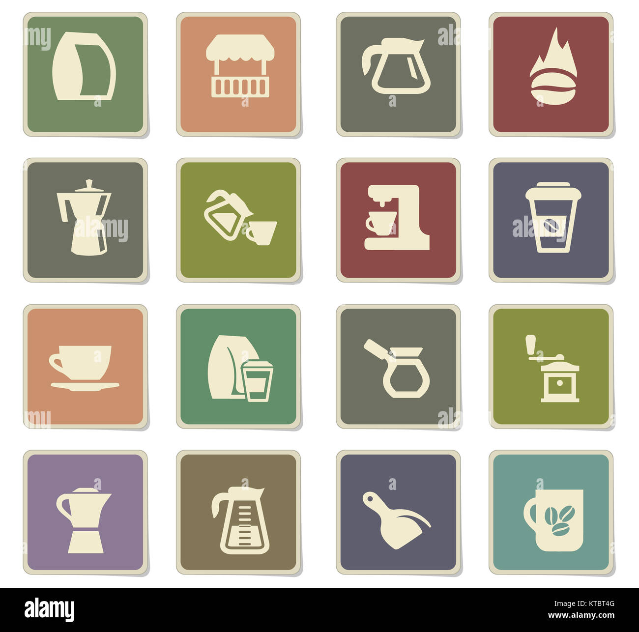 Coffee Icon Set Stock Photo Alamy Coffee Icon Set Stock Photo Alamy