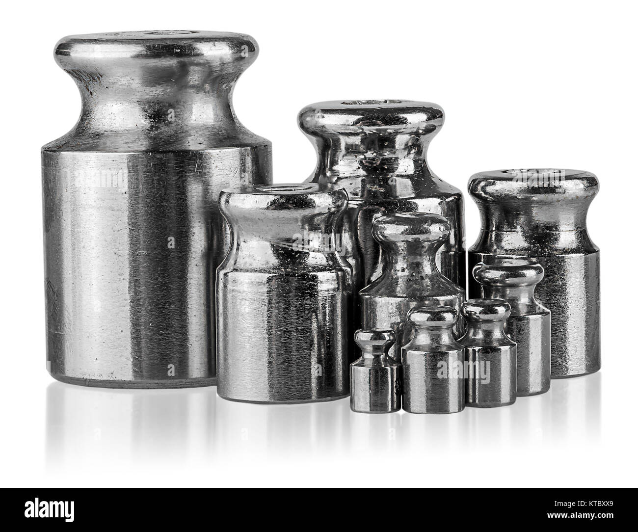 Several different weights near Stock Photo Alamy