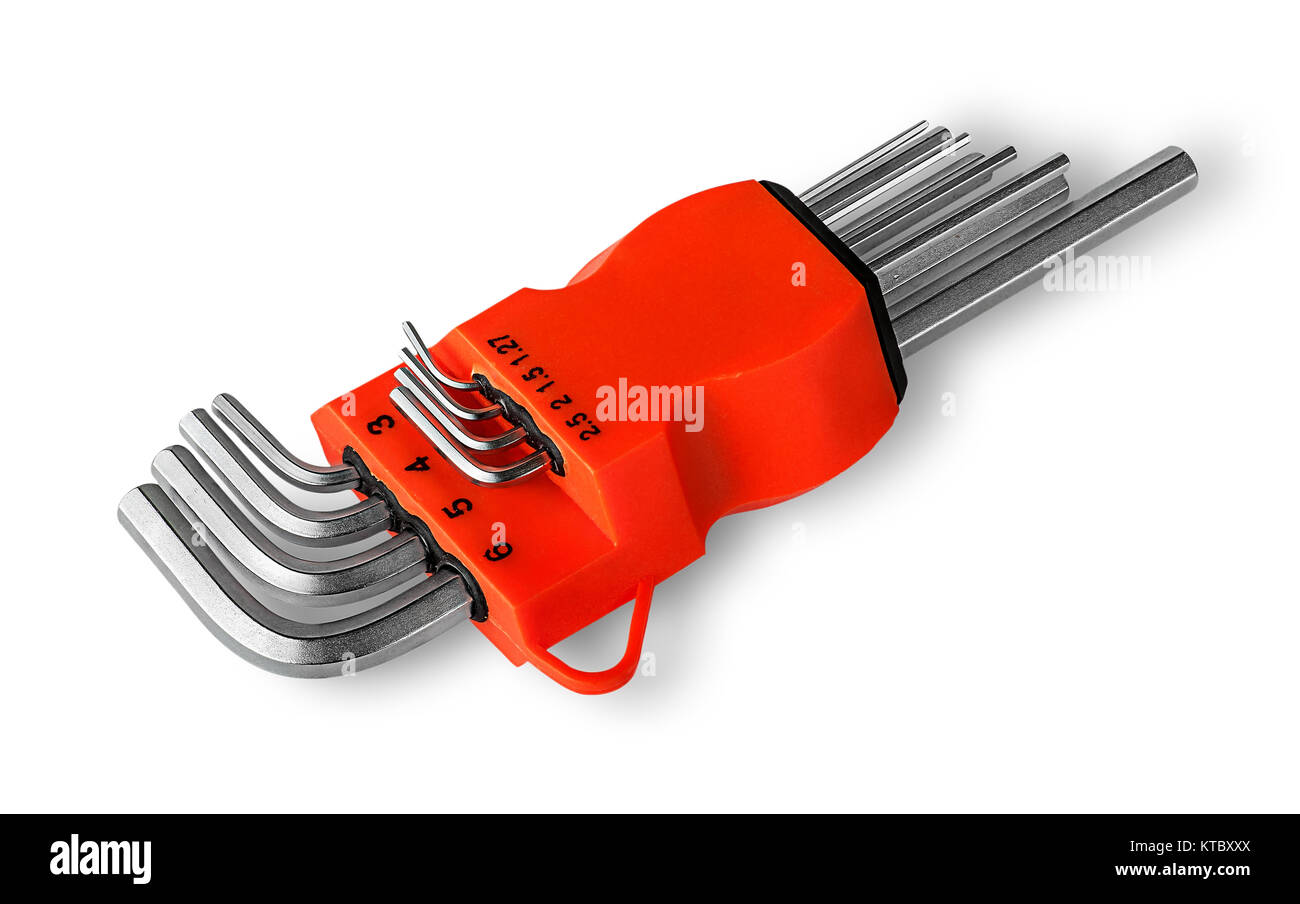 Set allen wrench in holder Stock Photo Alamy