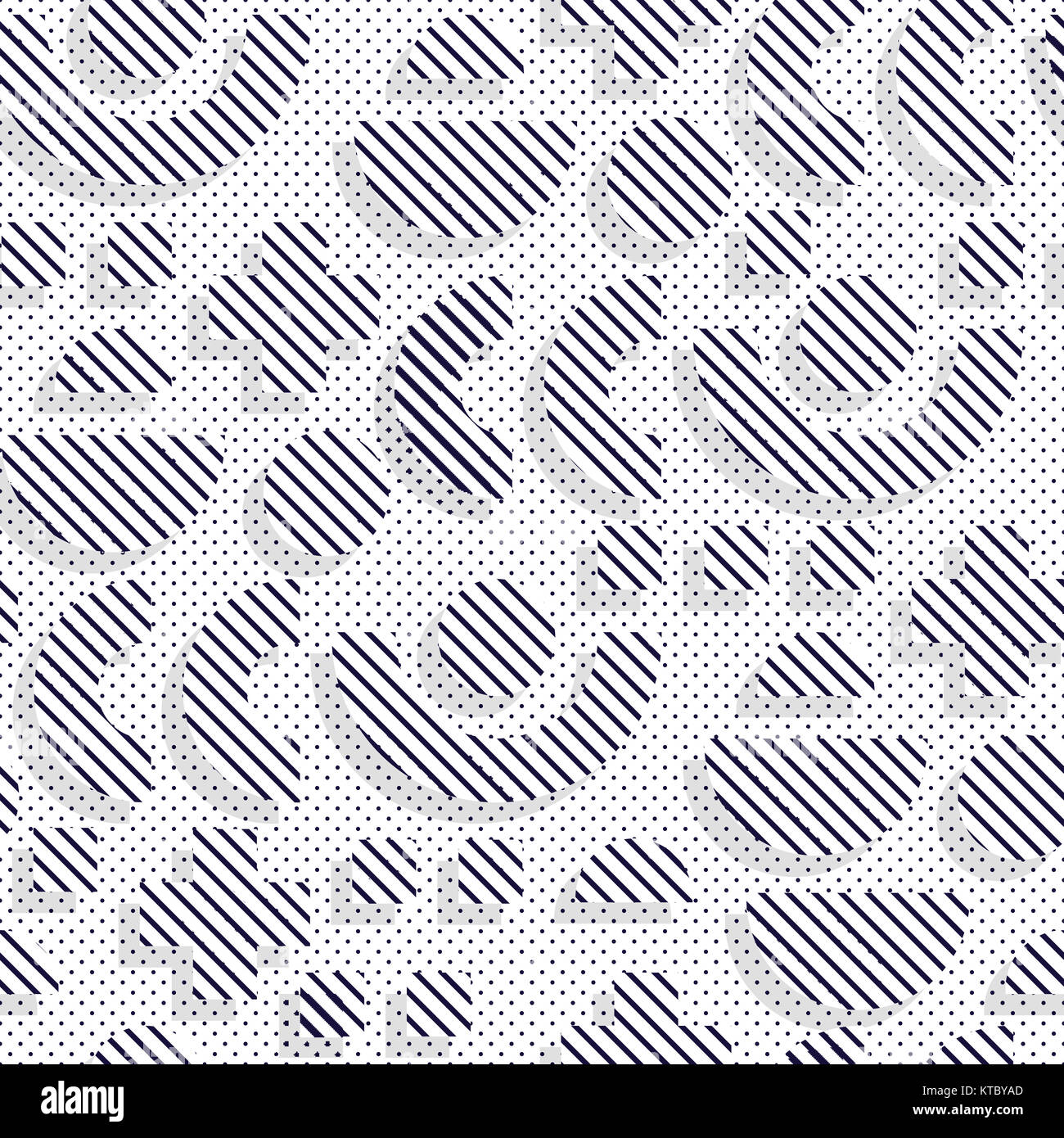Seamless pattern in 90 80 style Stock Photo - Alamy