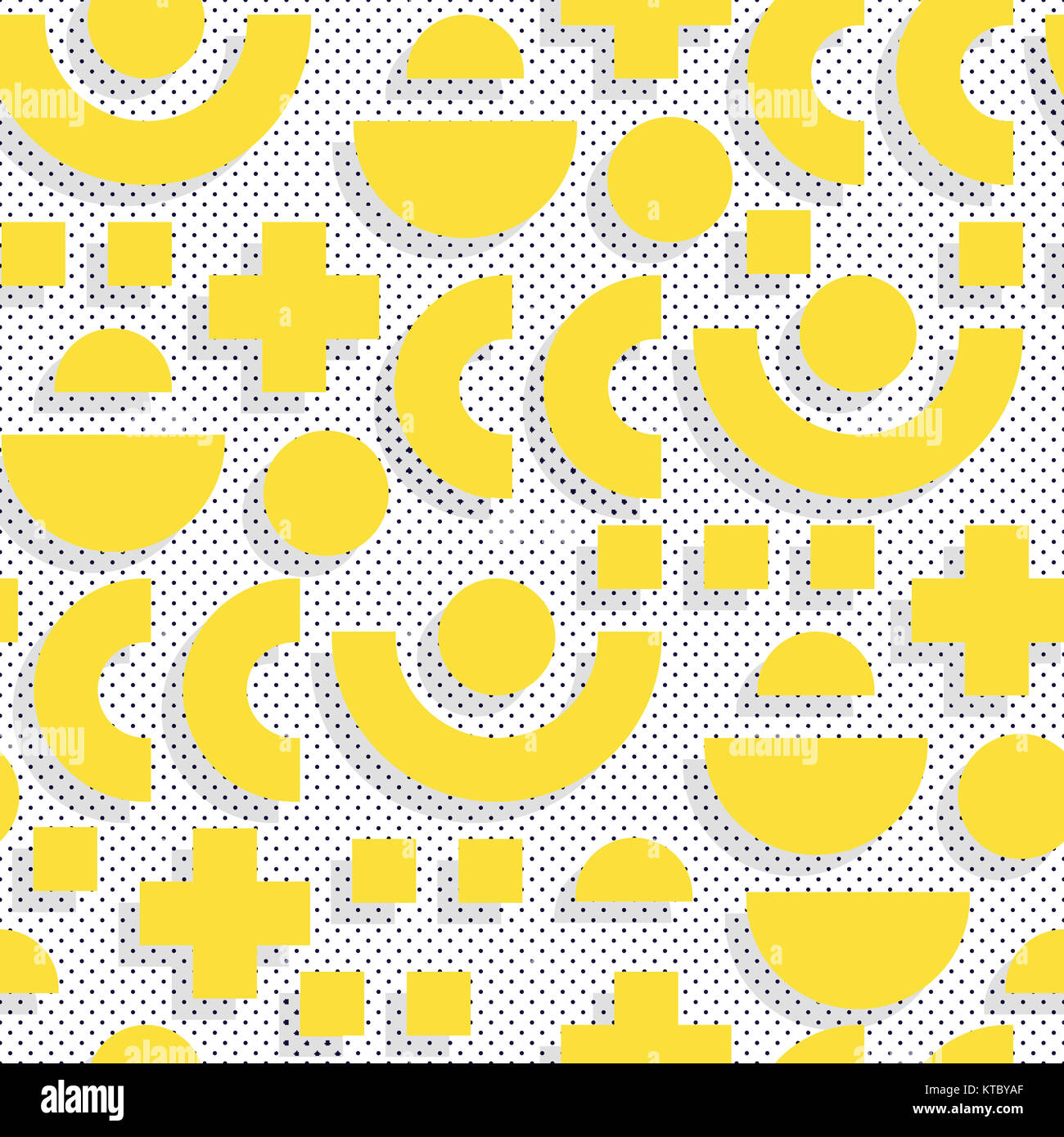 Seamless pattern in 90 80 style Stock Photo - Alamy