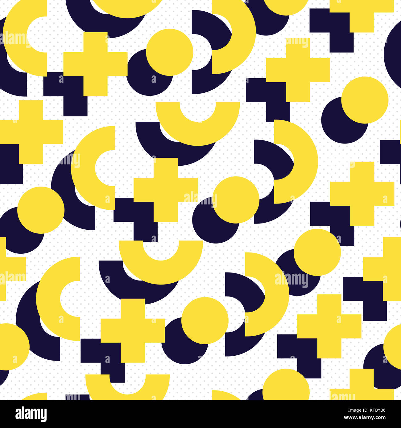 Seamless pattern in 90 80 style Stock Photo - Alamy