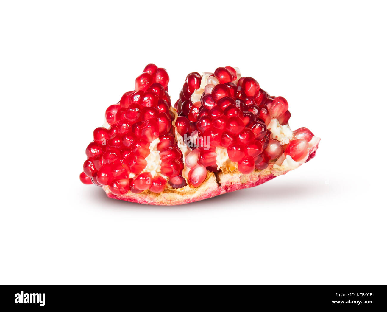 Single Of Ripe Juicy Pomegranate Stock Photo