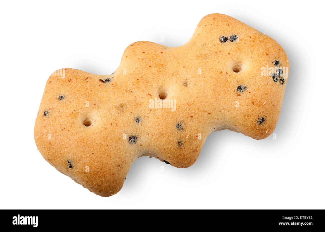 Single crackers with poppy seeds Stock Photo