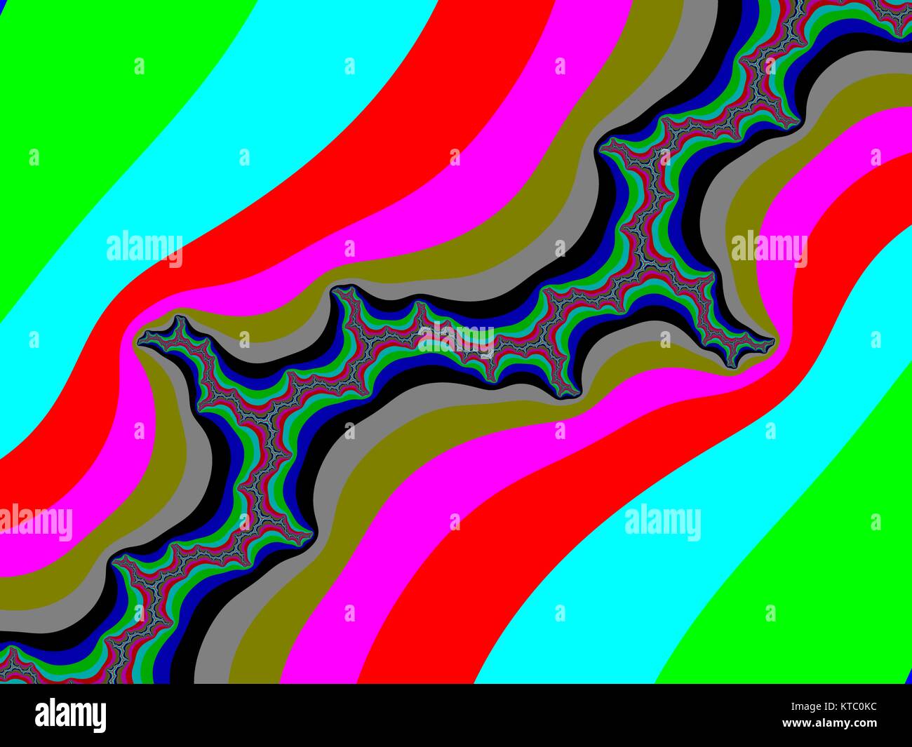 Colour fractal background Stock Photo