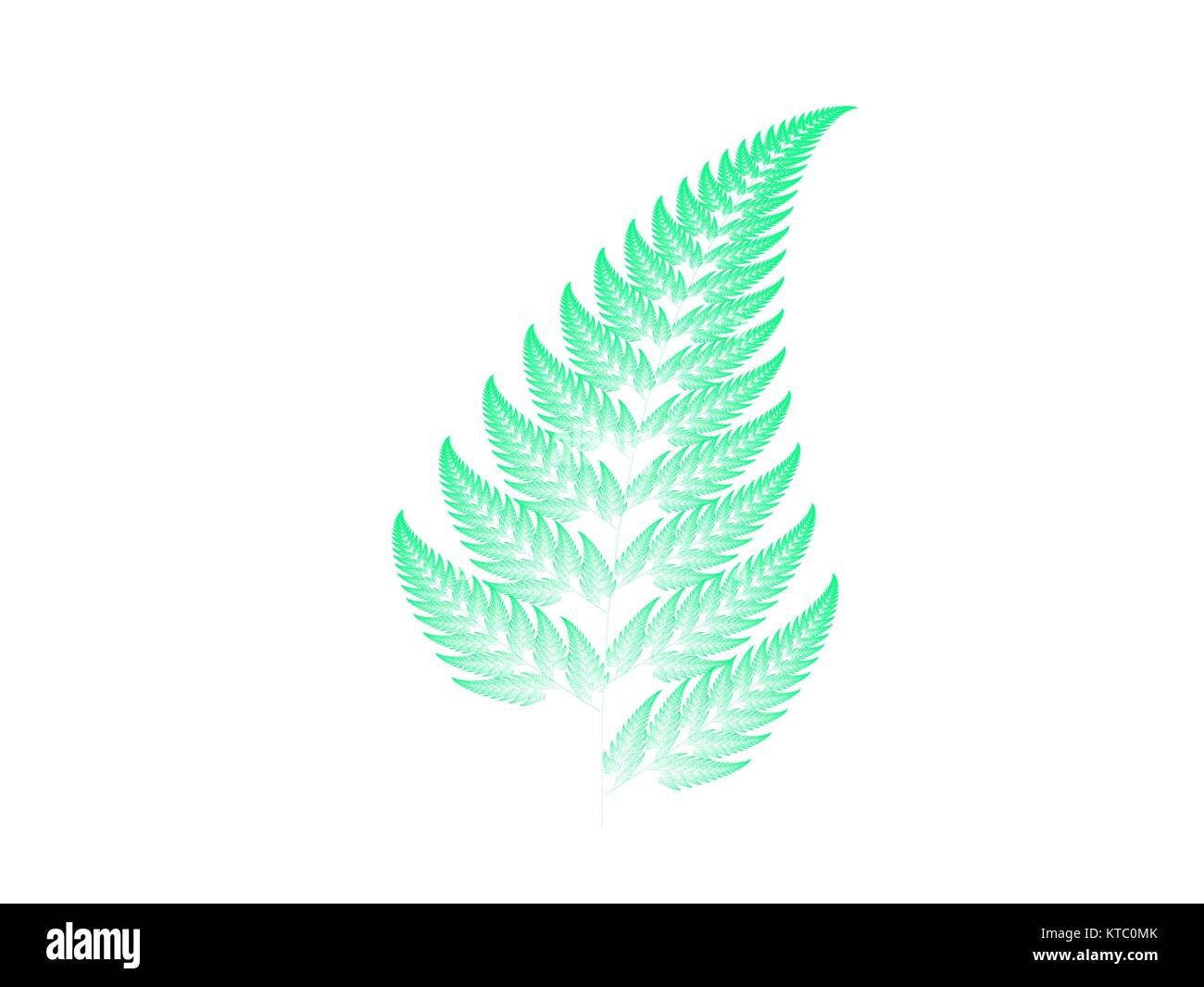 Spring green fractal background Stock Photo