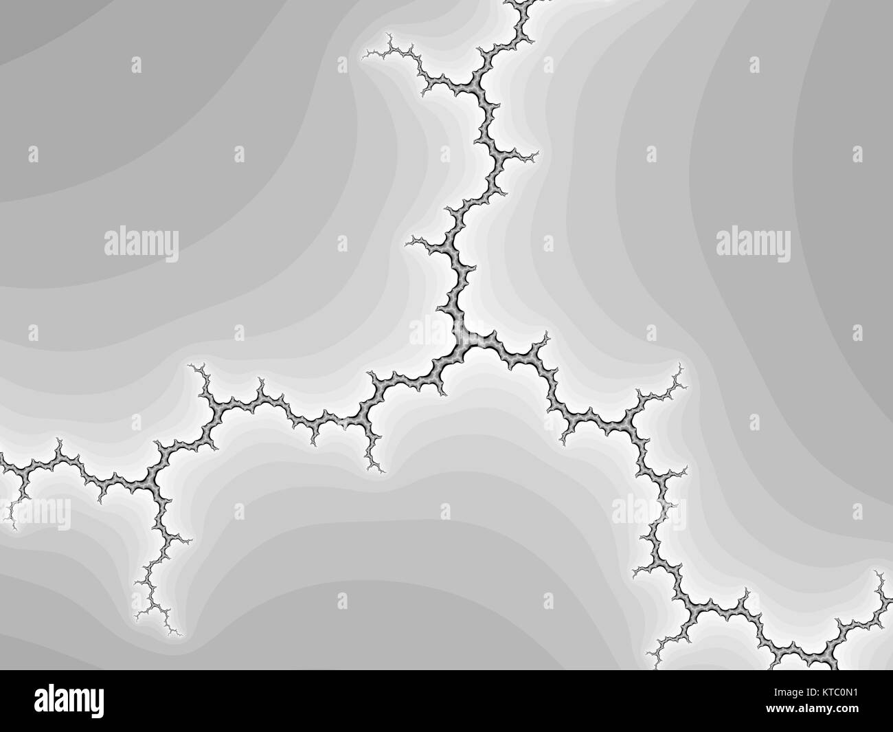 Grayscale fractal background Stock Photo