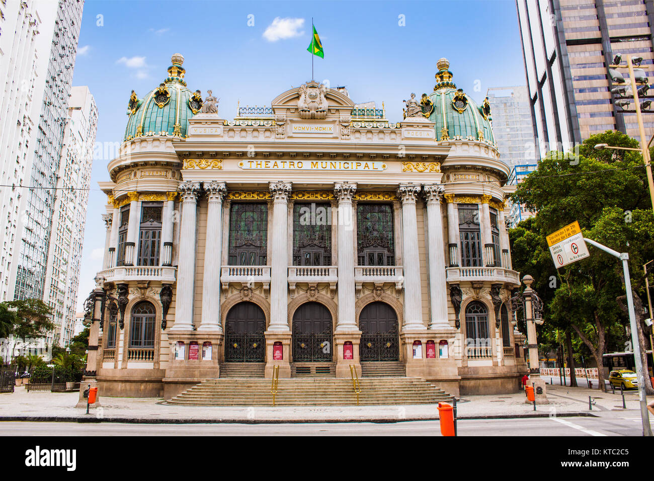 Opera House (Teatro Municipal) in Rio de Janeiro, Brazil , Latin Stock