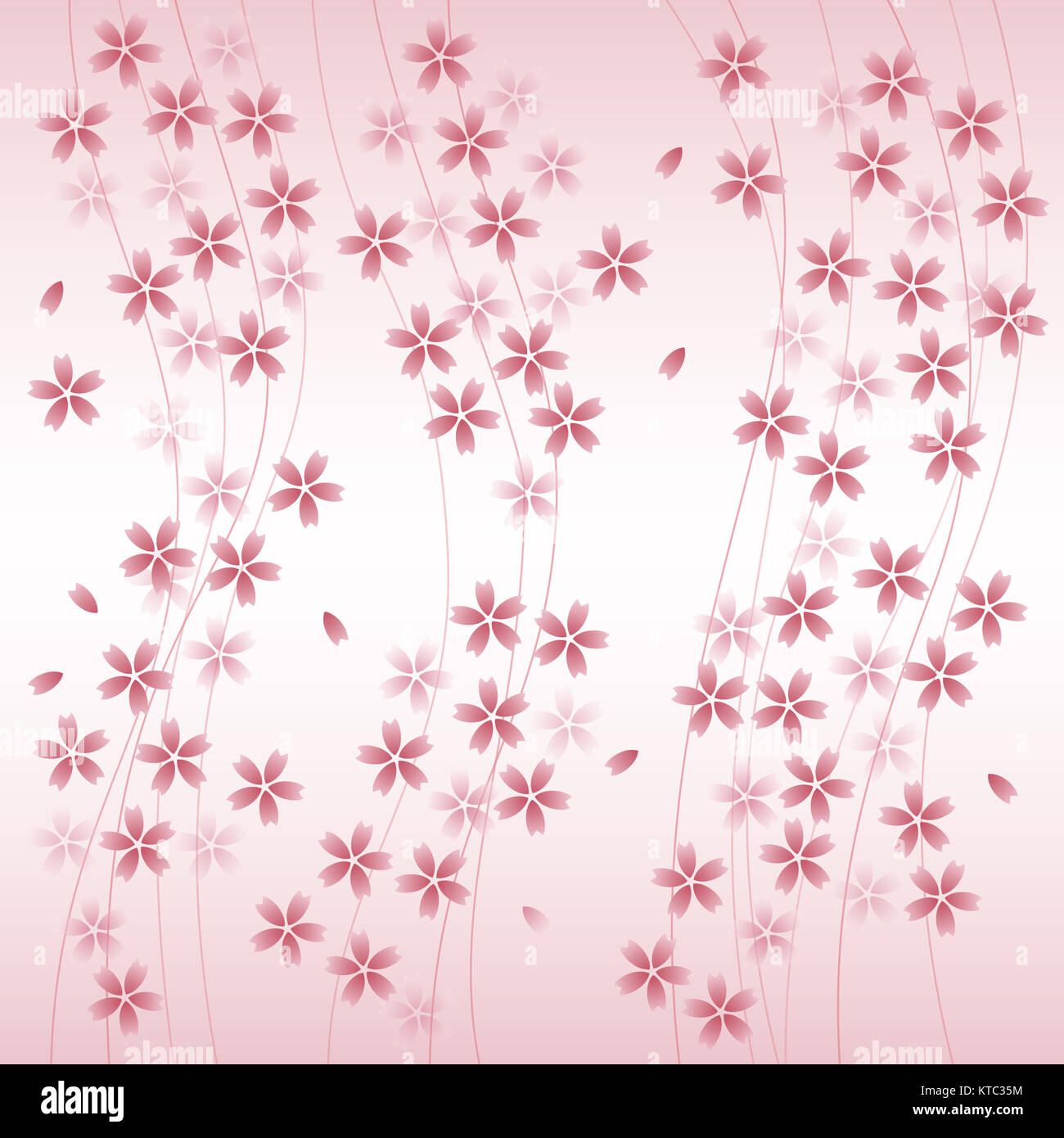 Cherry blossom background illustration Stock Photo Alamy
