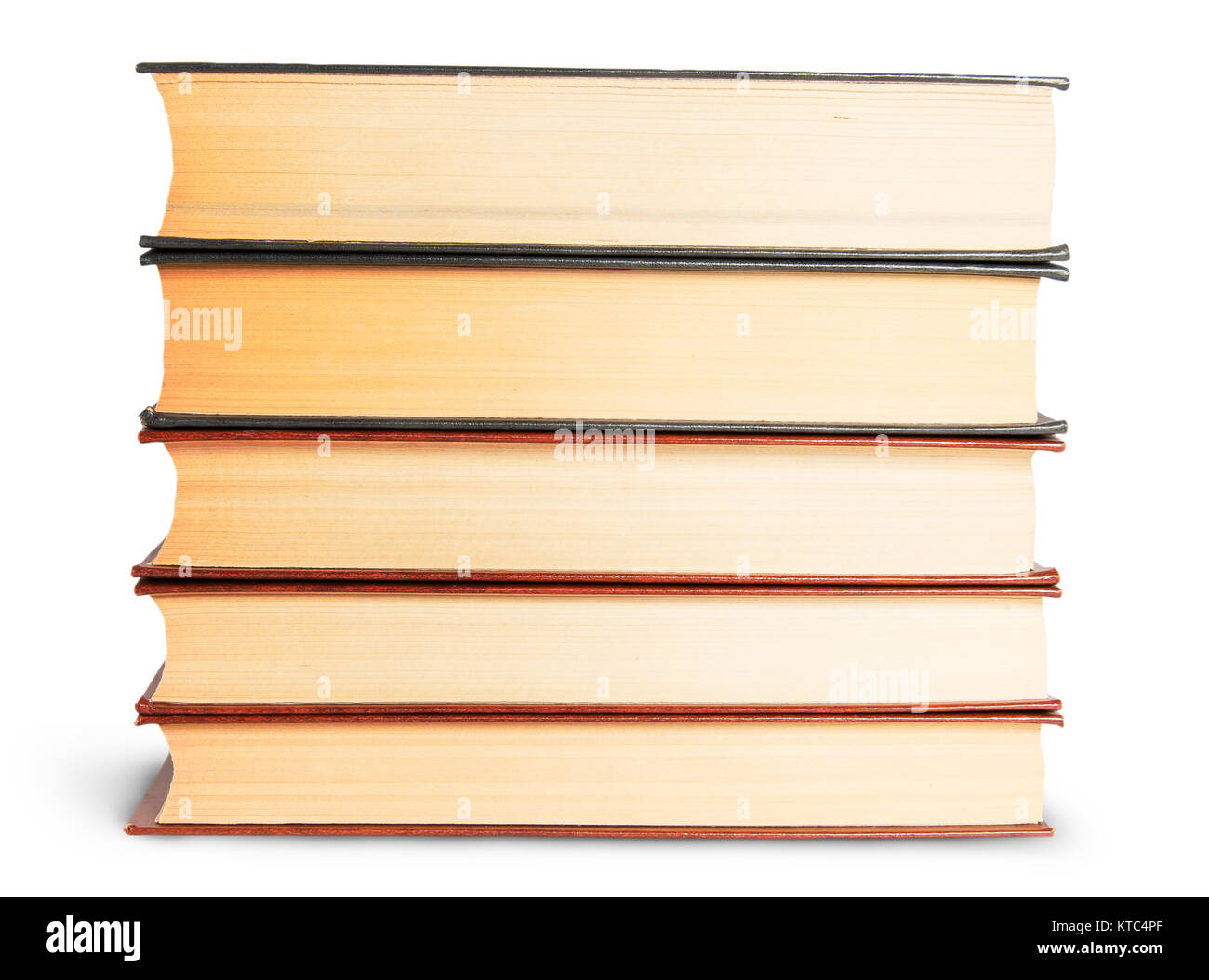 stack-of-old-books-front-view-stock-photo-alamy