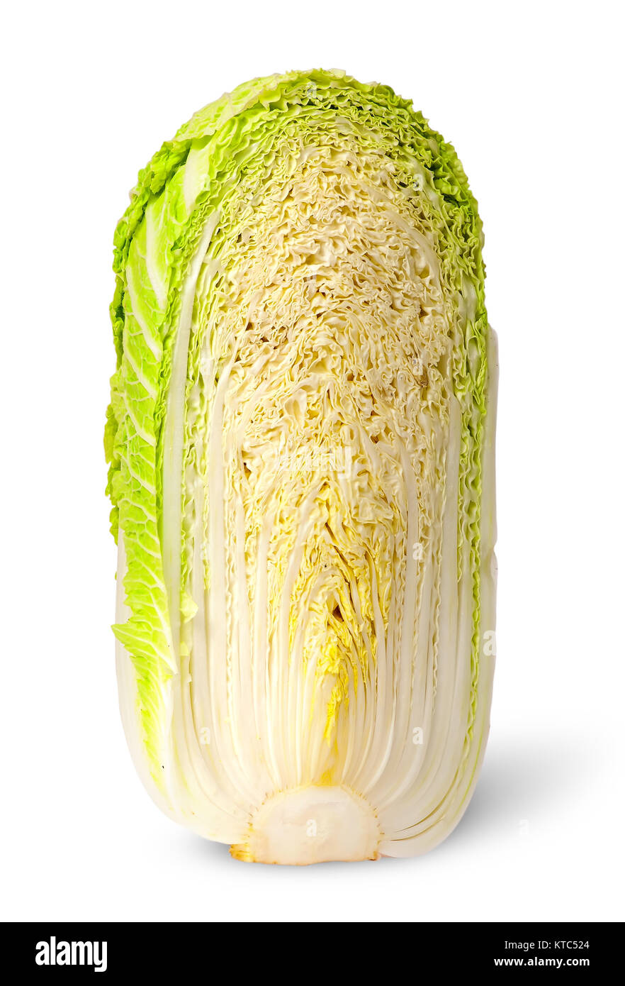 Half head of cabbage Chinese cabbage Stock Photo