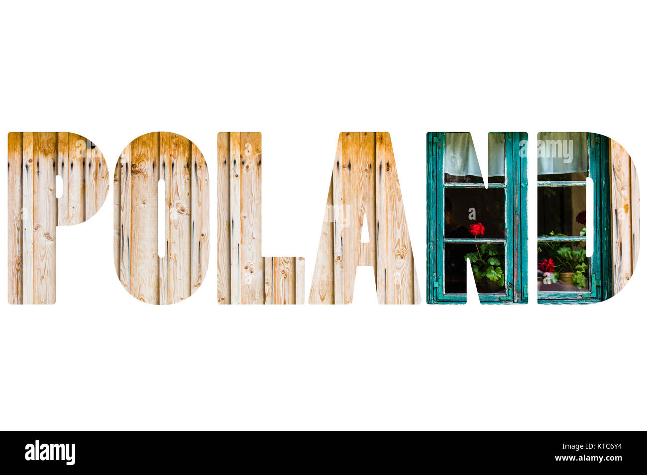 Word POLAND over traditional house Stock Photo Alamy
