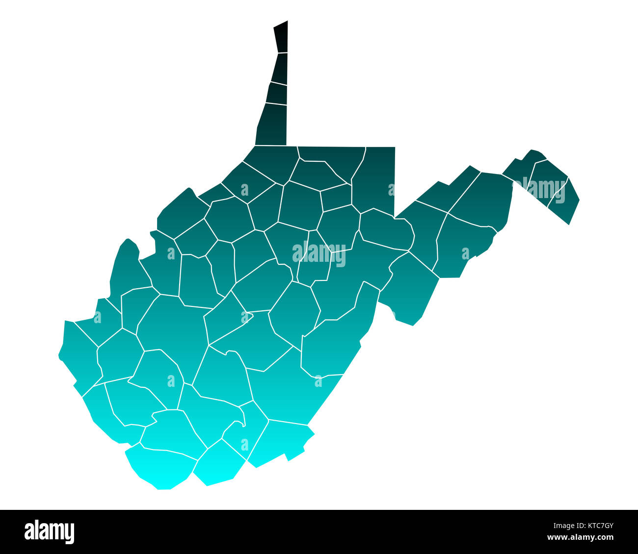 map of west virginia Stock Photo Alamy