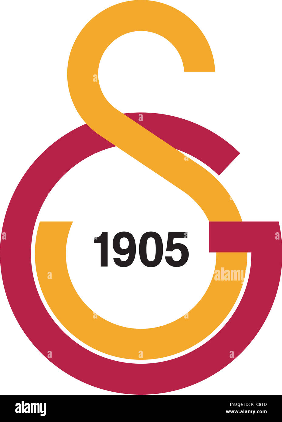 galatasaray spor kulubu logo Stock Photo
