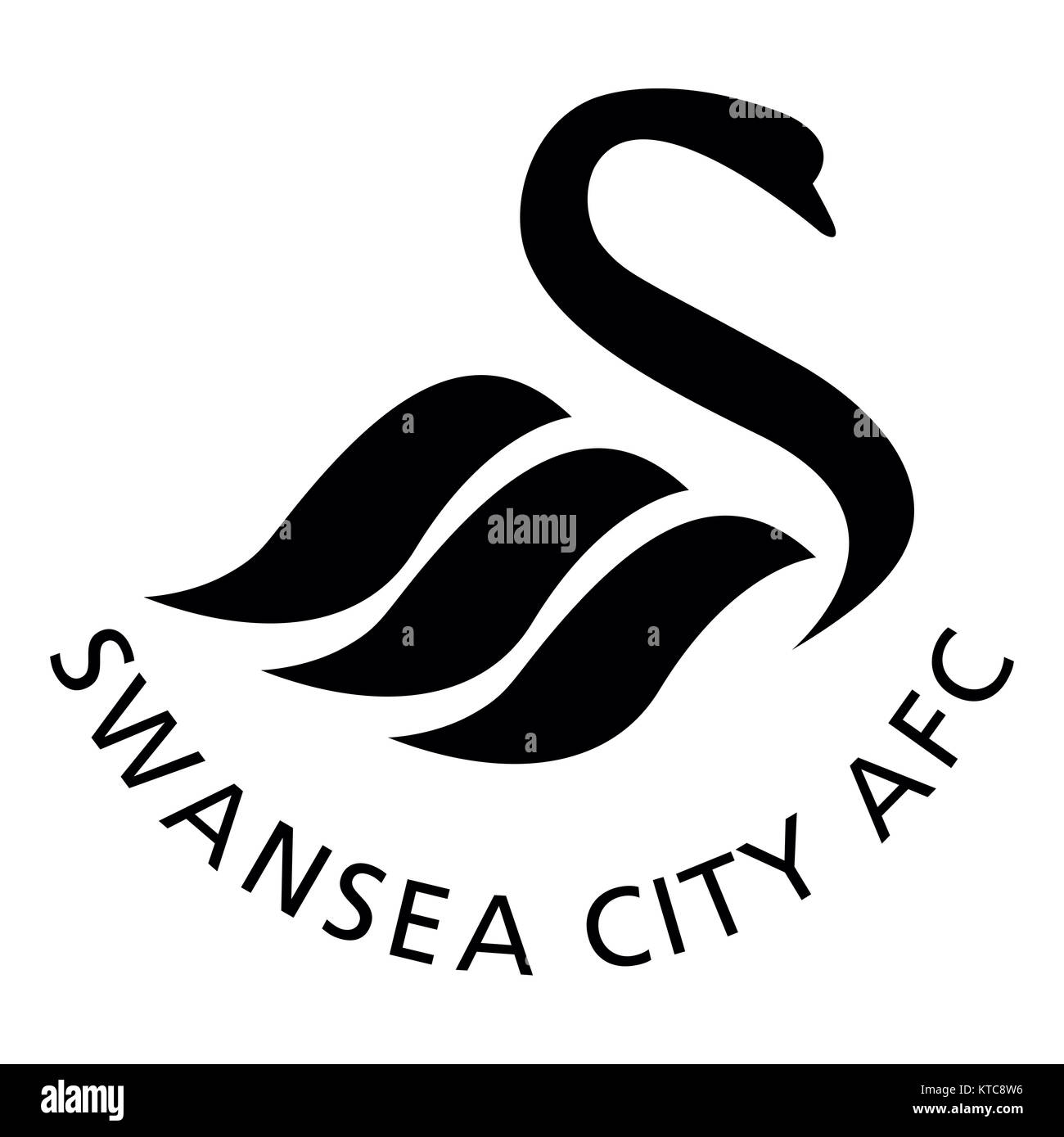 Swansea City Association Football Club Logo Stock Photo