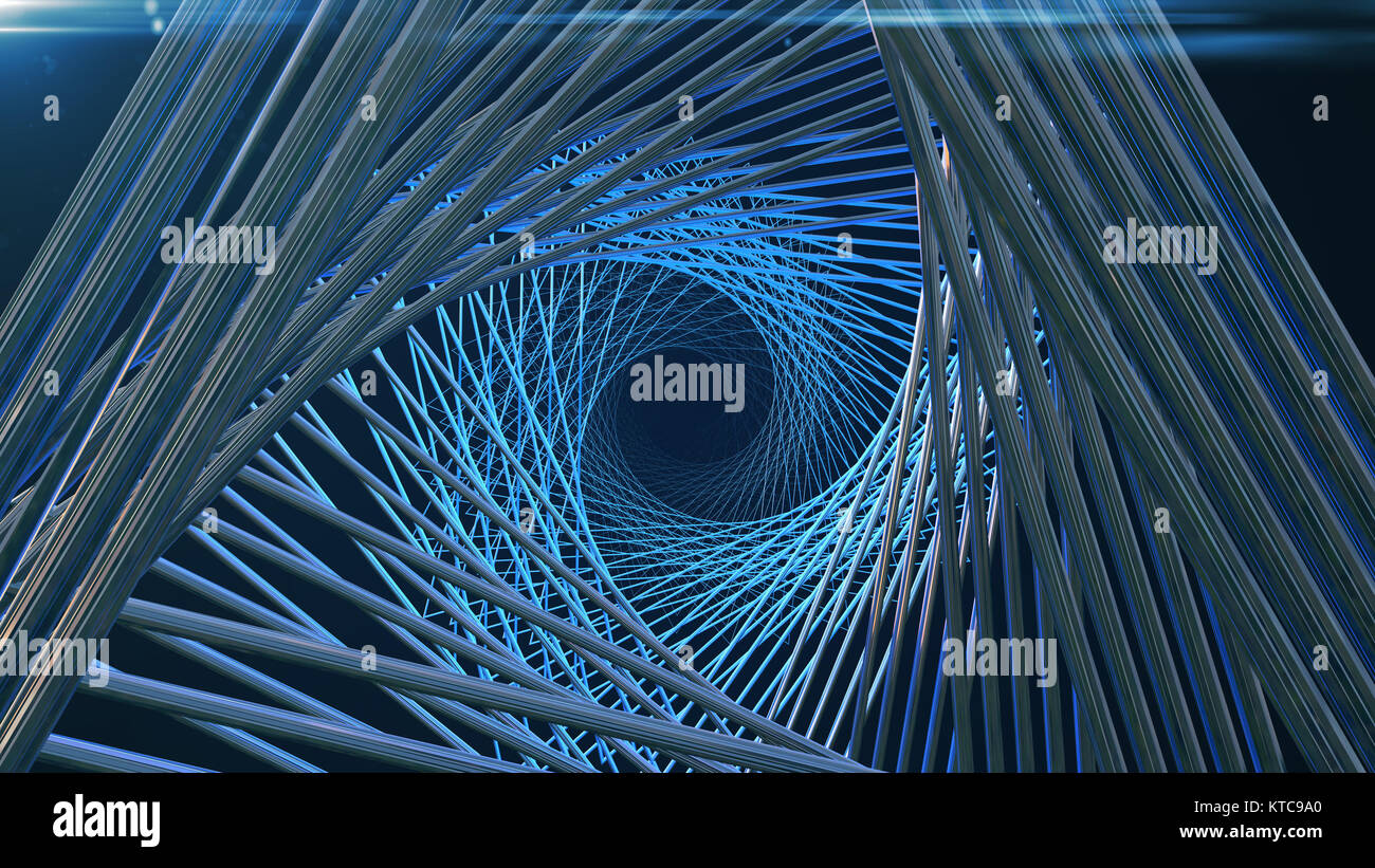 Abstract background with technology tunnel Stock Photo - Alamy