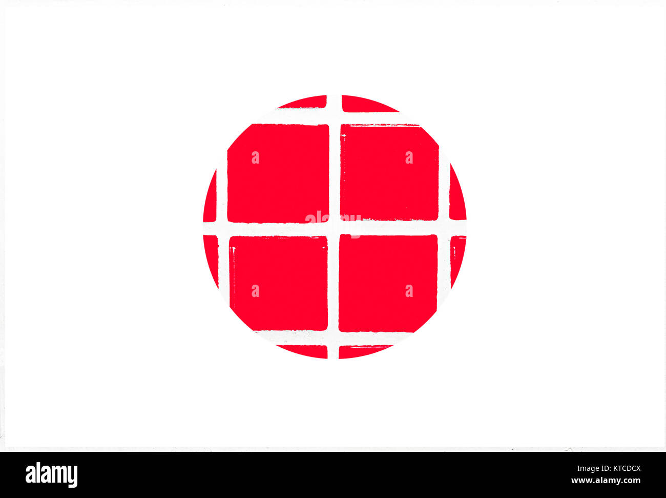 Glazed tiles japan flag Stock Photo Alamy