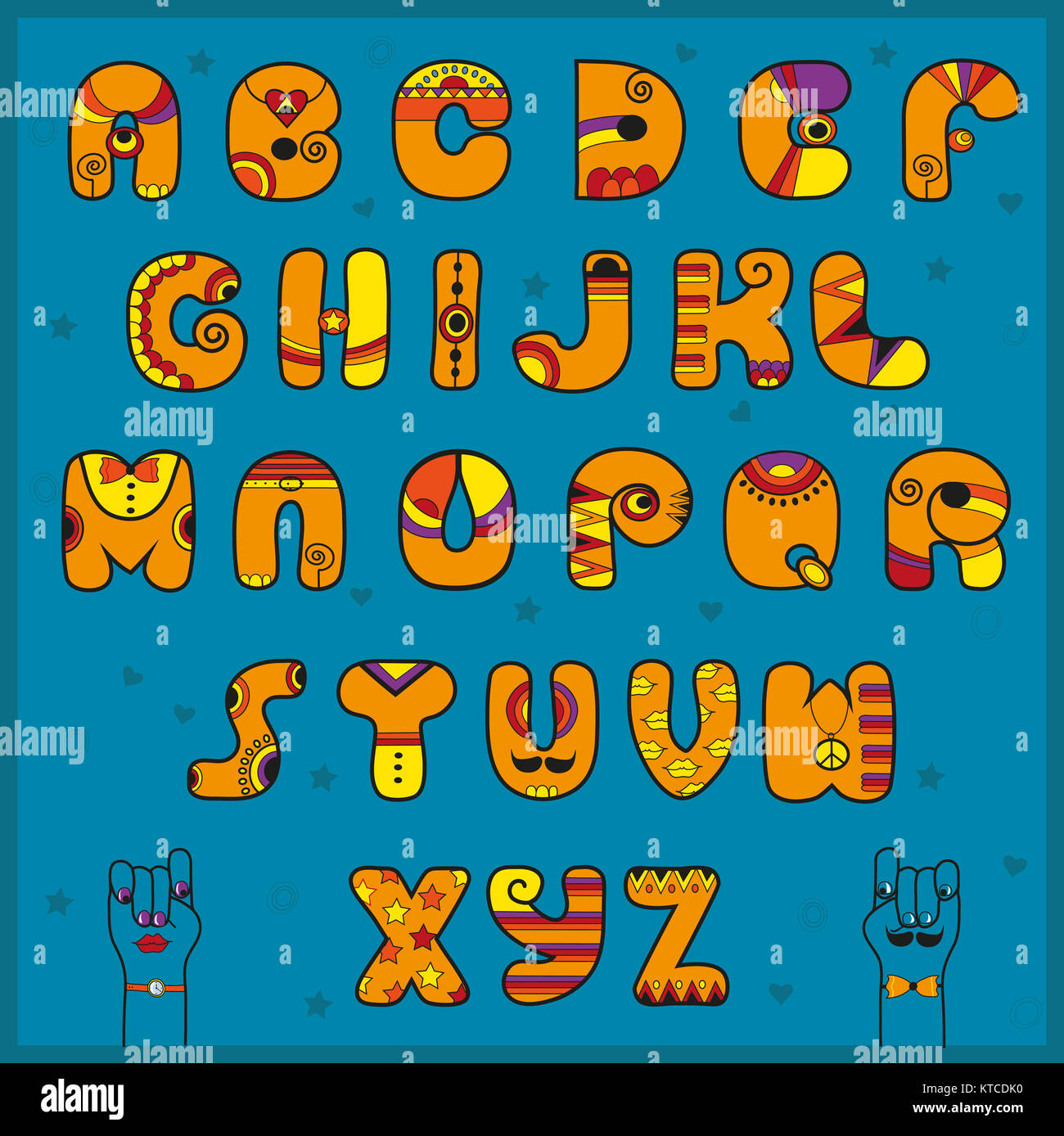 Alphabet with Indian style. Funny orange font Stock Photo - Alamy Alphabet with Indian style. Funny orange font Stock Photo - Alamy