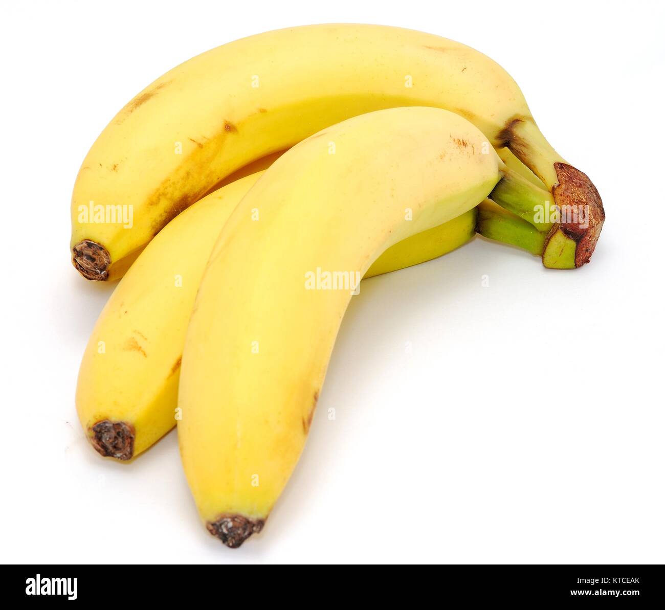 Bunch of Bananas Placed on White Background Stock Photo - Alamy