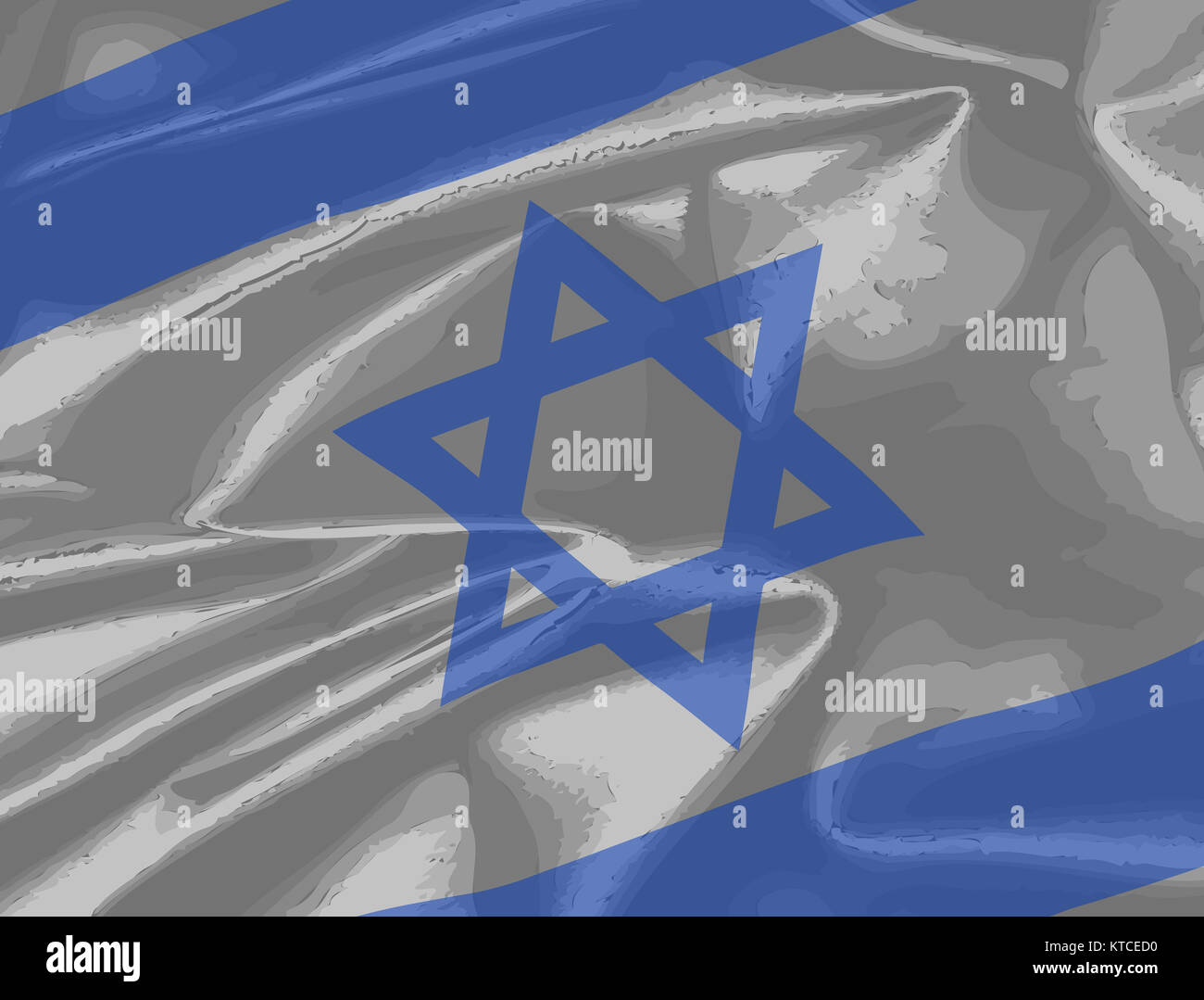 Israel Silk Flag Closeup Stock Photo - Alamy