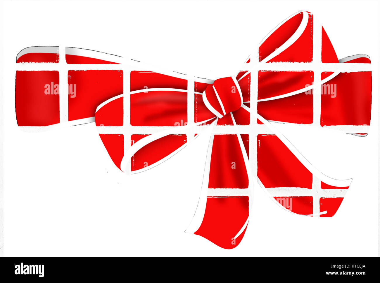 Glazed tiles tie gift ribbon sign Stock Photo Alamy