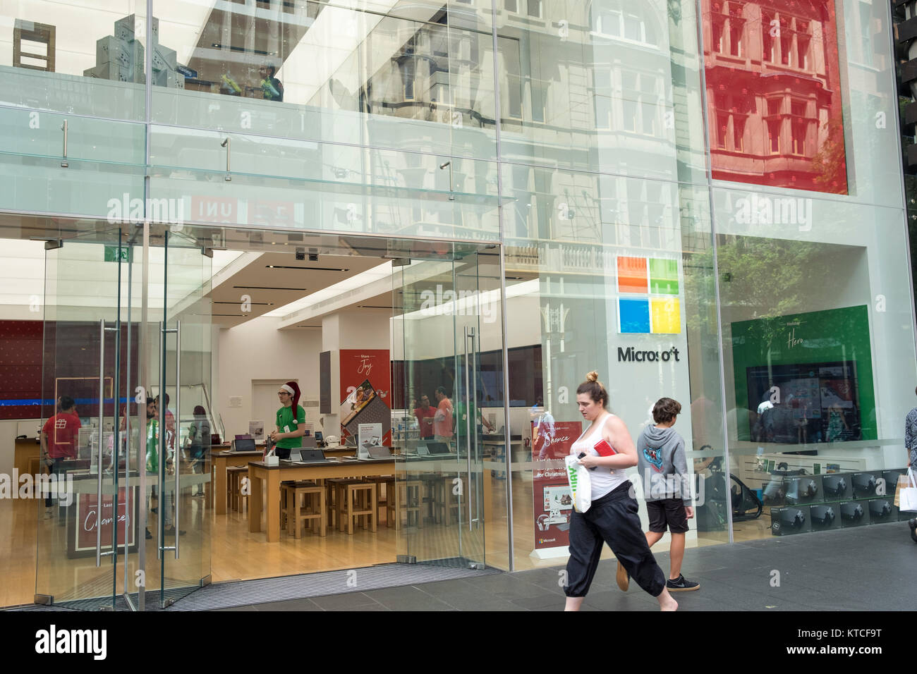 Micrsoft Australian flagship store in Pitt street Sydney selling