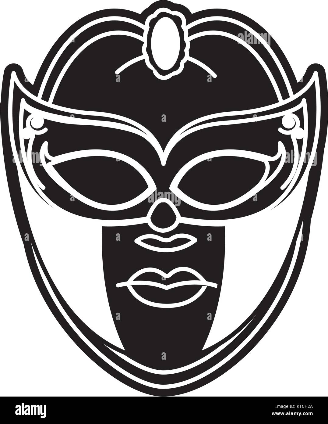 Vector Mask Design Isolated mask design Stock Vector Image & Art - Alamy