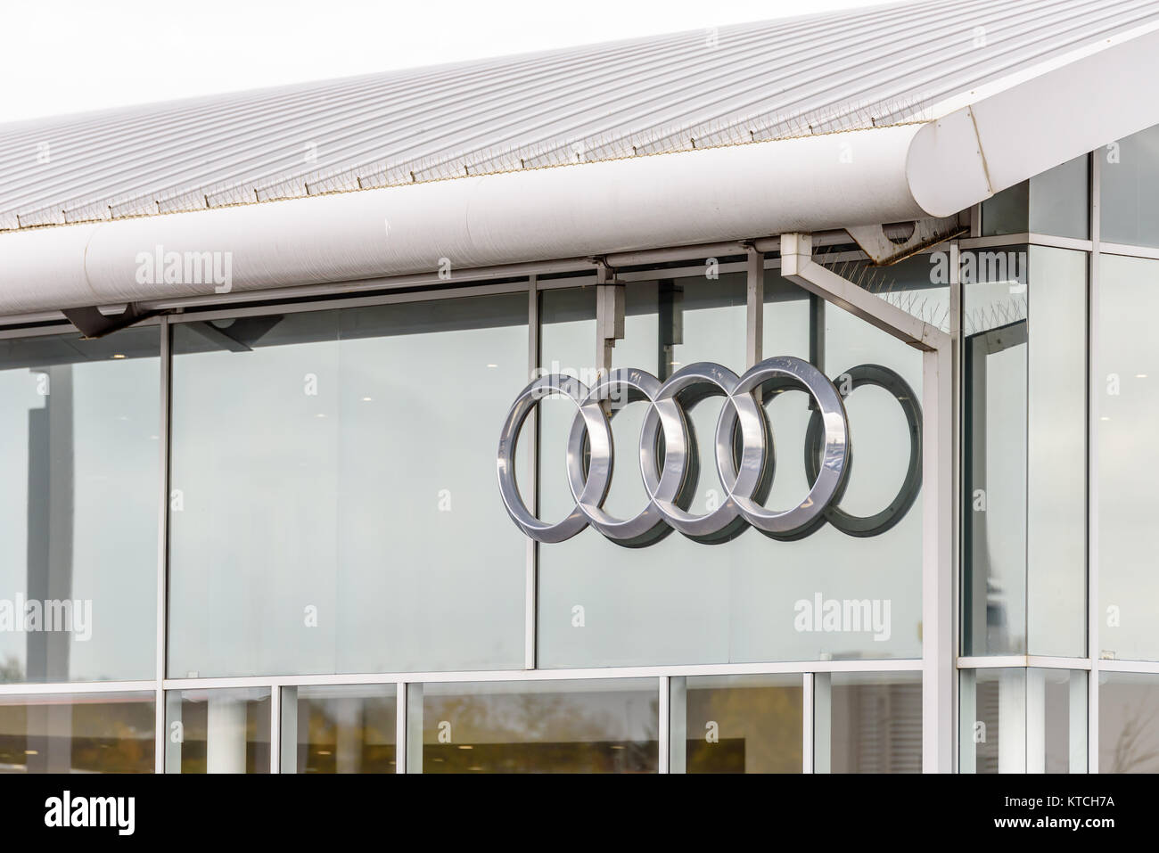 Northampton Uk October 29 2017 Audi Sport Logo Sign Stand