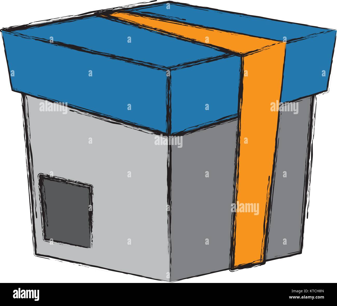 Cardboard box isolated Stock Vector Image & Art - Alamy