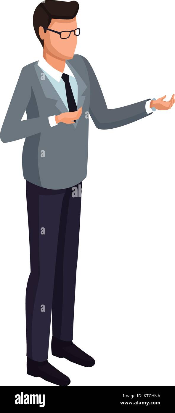 Businessman isometric isolated 3d Stock Vector Image & Art - Alamy