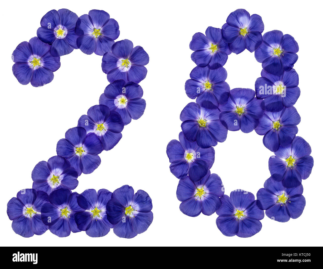 Number Twenty Eight Abstract Geometric Pattern Stock Vector