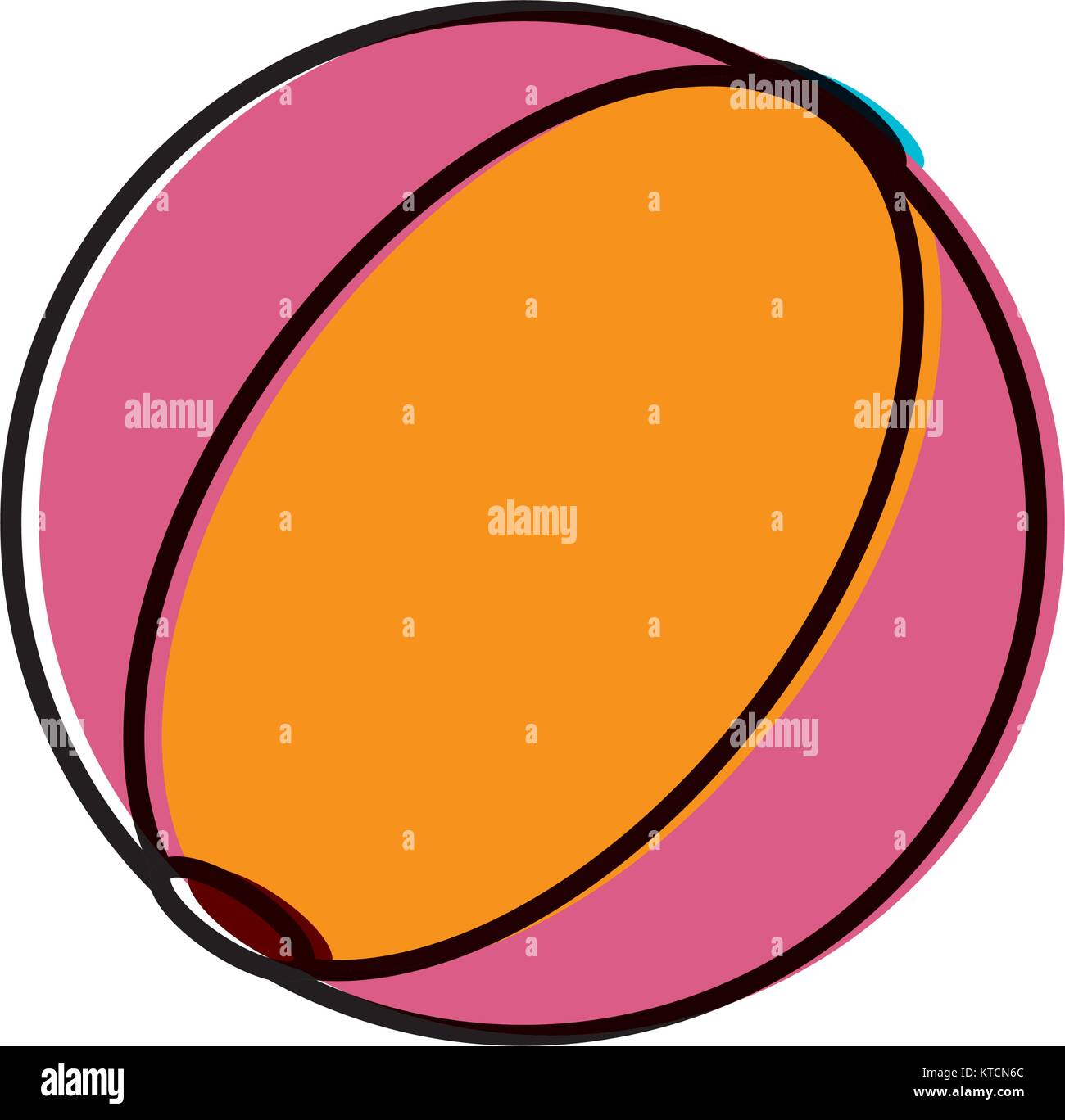 Beach ball symbol Stock Vector Image & Art Alamy