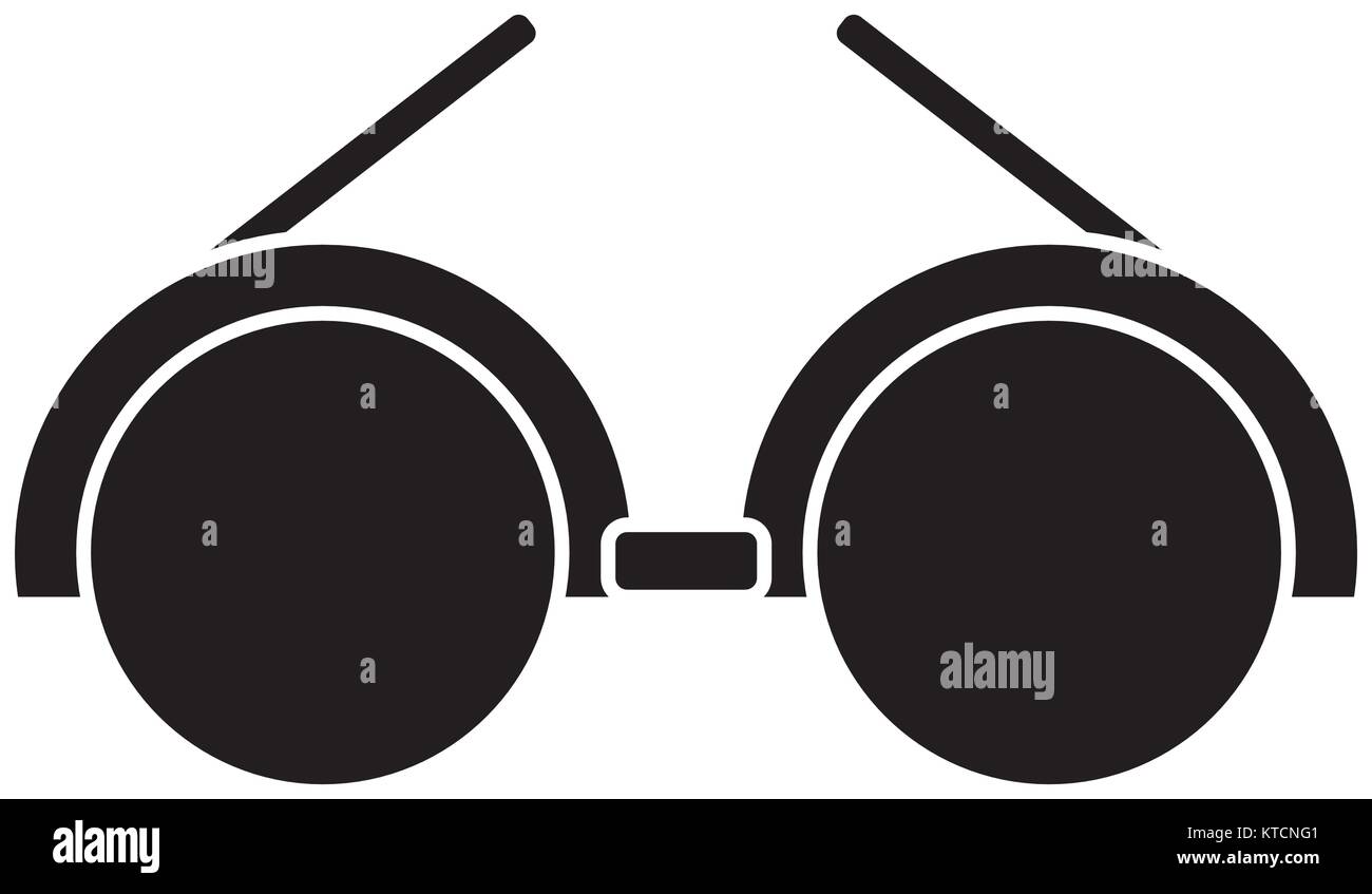 Glasses round frame symbol Stock Vector Image & Art - Alamy