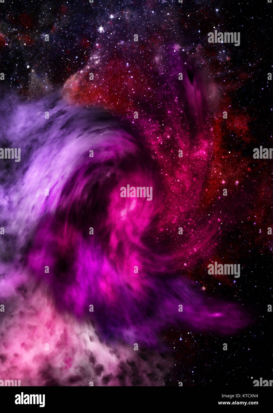 Star field in space and a nebulae Stock Photo - Alamy