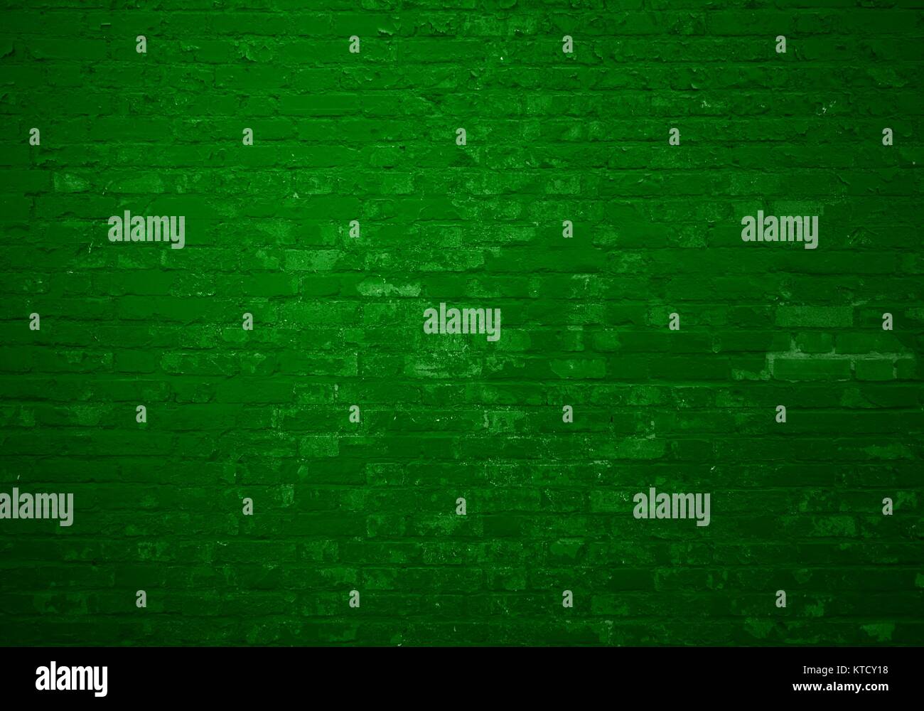 Grüne Mauer mit alten Backsteinen als Hintergrund Stock Photo Alamy